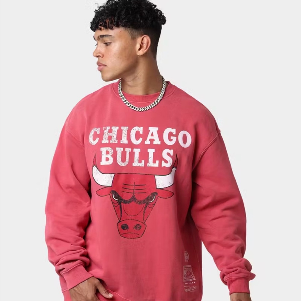 Mitchell & Ness Chicago Bulls Vintage Crewneck Sweatshirt